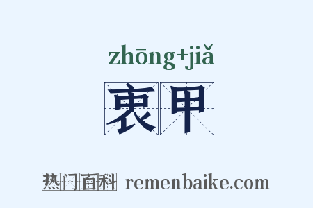 衷甲是什么意思的图片